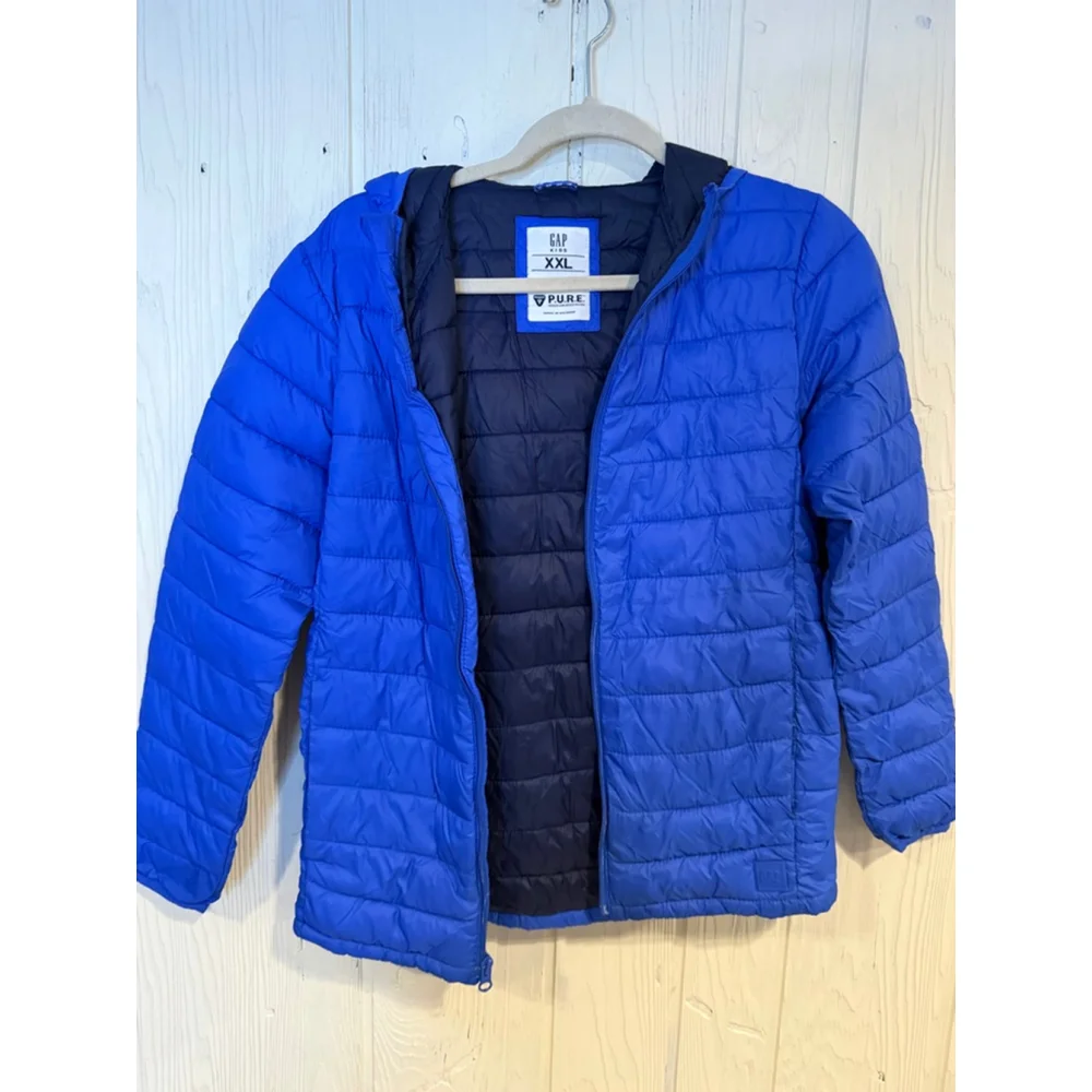 Boys GAP Blue Puffer Jacket XXL
